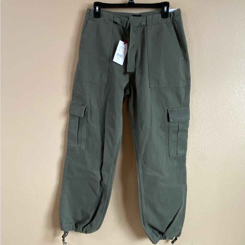UO BDG New Size L Olive Green Khaki Cotton High Rise Loose Fit Cargo Pants